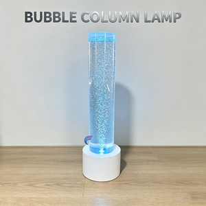 Fuente de Agua Decorativa de Acrílico con Diseño de Burbujas LED RGB Redondeadas, Decoración Elegante para el Hogar, con Control Táctil/Inalámbrico - Product Image 1