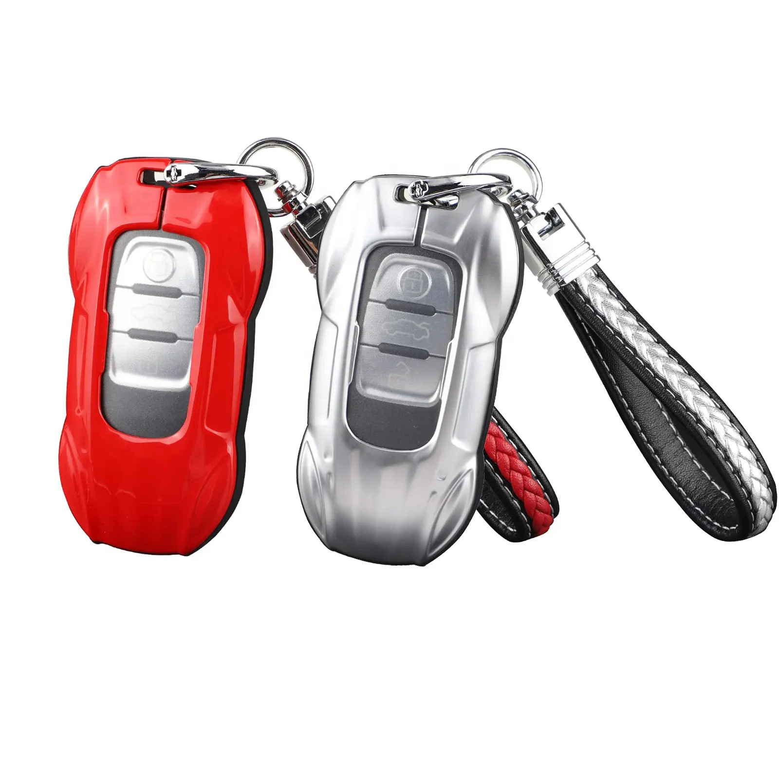 Leather key Fob cover Audi