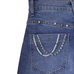 Prix ​​bas, utilisation en extérieur, pantalon en jean pour femmes, pour un usage décontracté, fabrication professionnelle, nouveau jean élégant pour femmes avec strass - Product Image 4