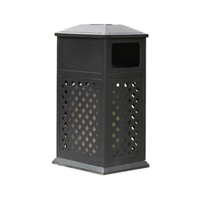 Outdoor Double Galvanized Waste Bins Standing Structure Factory Recycling Box/Dustbin for <strong>Trash</strong> <strong>Storage</strong> - Product Image 3