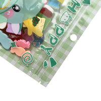 Sacs d'emballage en plastique transparents personnalisés avec fermeture éclair pour bonbons, bijoux, cils, gloss à lèvres