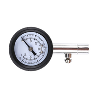 Tire Pressure Gauge 0-60PSI for Auto Shop, Brass Connection, Plastic Casing, 2.5% Accuracy Durable
