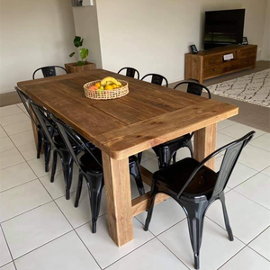 Hotsale legno massello cortile esterno mobili da <span class=keywords><strong>giardino</strong></span> finitura antica panca da pranzo in legno impermeabile - Product Image 4