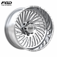 Jantes forgées FGD 8x180 8x170 8x6.5 8 trous 22x12 24x12 24x14 26x12 26x14 26x16 pour Ford F-250/350 Chevy Silverado2500/3500