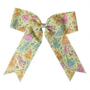 Grand nœud à cheveux imprimé Princesse avec pince crocodile, lot de 150 unités en gros, livraison gratuite, Officiel H.E.R. Licencié - Product Image 1