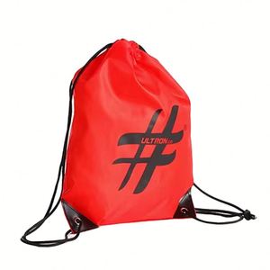 Custom Printed Canvas Cloth <b>Drawstring</b> Gym Bag Folding <b>Backpack</b> with Polyester Lining for Sports Gift Featuring Shoe Design - Product Image 1