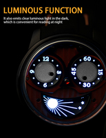 Montre à cadran Joker avec indicateur de jour/nuit, heure et minute, entièrement personnalisable, automatique, mécanique, pour homme, OEM