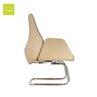 Chaise de réunion exécutive de luxe abordable en cuir pour bureau, idéale pour les dirigeants, les conférences et les visiteurs, pour salle de réunion