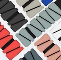 Poids de cheville et de poignet triangulaires en silicone OEM pour commande en gros, antidérapants, 1LB 2LB 4LB, bloc de fer, 8 couleurs, pour Pilates