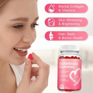 OEM Private Label Gluta Skin Gummies Whitening Glow Brightening Acne Marks Light Spot Collagen Adults - Product Image 4