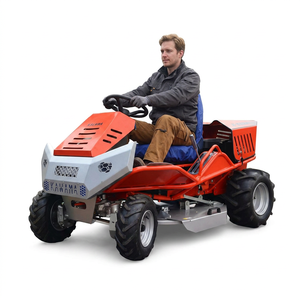 เครื่องตัดหญ้า KAWAMA 4WD แบบใช้น้ำมันเบนซิน ถังเก็บหญ้า 200 ลิตร โครงเหล็ก ใบมีดแบบหมุน ระดับมืออาชีพ รถแทรกเตอร์สำหรับสวน - Product Image 1
