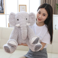 Peluche éléphant mignonne, jouet en peluche doux et grand format pour bébé, enfants, cadeau d'anniversaire, de Noël, décoration de chambre d'enfant