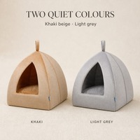 Lit pour petits animaux, maison-caverne, nid pour animaux de compagnie lavable avec coussin amovible pour chat et chien, intérieur