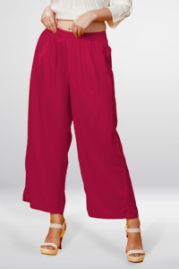 Pantalon palazzo jaune moutarde pour femme, taille élastique, jambe large, décontracté, confortable, à porter au quotidien, élégant, pantalon tendance - Product Image 5