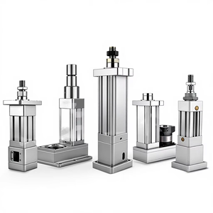 Cylindre pneumatique en acier inoxydable, diamètre 63 mm, course 150 mm, actionneur linéaire micro silencieux 1605, servo télescopique - Product Image 1