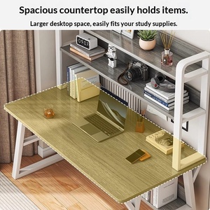 <span class=keywords><strong>Bureau</strong></span> en bois blanc <span class=keywords><strong>avec</strong></span> étagère murale, <span class=keywords><strong>bureau</strong></span> d'ordinateur moderne, mobilier de <span class=keywords><strong>bureau</strong></span> à domicile, table d'étude, <span class=keywords><strong>bureau</strong></span> d'écriture <span class=keywords><strong>avec</strong></span> <span class=keywords><strong>rangement</strong></span> - Product Image 4