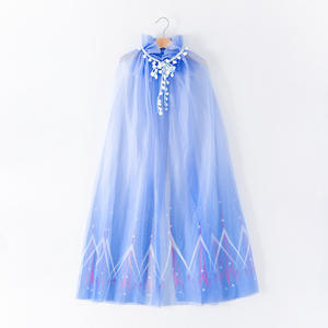 <span class=keywords><strong>Costume</strong></span> de cape longue de princesse Elsa pour Halloween, <span class=keywords><strong>carnaval</strong></span>, Noël, cosplay, déguisement pour les petites filles - Product Image 2