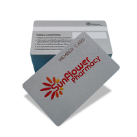 Tarjeta de fidelidad de identificación de cliente de plástico PVC de impresión personalizada de alta calidad con código de barras