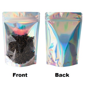 מרובי נייר אלומיניום mylar קדמי שקוף פלסטיק לעמוד שקית ziplock שקית מזון תיק עמידה עם רוכסן - Product Image 4