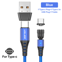 Kabel Pengisian Cepat 3 in 1 Bentuk L & Lurus 3A Magnetik USB Type-C IPhone-C untuk Kamera Semua Perangkat Selubung PVC Pelindung Anyaman
