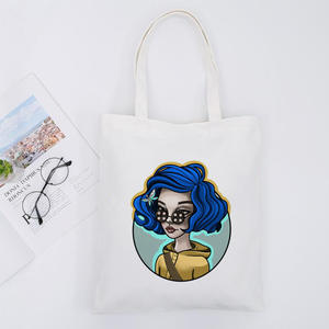 25 estilo Halloween Navidad regalo la <span class=keywords><strong>puerta</strong></span> <span class=keywords><strong>secreta</strong></span> nuevo bolso de hombro Anime Color impresión lienzo tienda bolso de hombro mujeres - Product Image 2