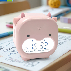 Tùy Chỉnh Kỹ Thuật Số Đồng Hồ Báo Thức Với Đèn Nền Hình Dạng Hình Học Cho Máy Tính Để Bàn, Trẻ Em Đồng Hồ - Product Image 1