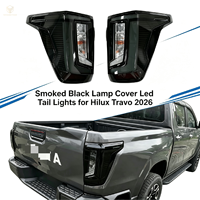 Kit de conversion pour pick-up : Systèmes d'éclairage, feux de voiture, couvercles de lampes fumés noirs, feux arrière LED haut de gamme OEM pour Hilux Travo 2026