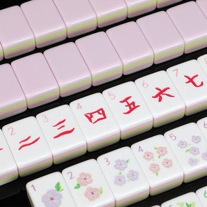 Hot Selling Factory Marble Pattern Acrylic Mahjong Cute Mini Portable Travel Mahjong for Casino <b>Gambling</b> Professional Quality 4 - Product Image 4