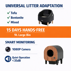 Caja de arena para inodoro para mascotas con Autolimpieza automática inteligente con cámara OEM, fácil de limpiar, control por aplicación WiFi, espacio interior de 75L para gatos - Product Image 2