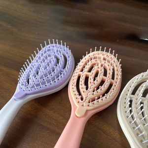 A801 Nuevo Peine para el Cabello con Almohadilla de Silicona y Mango de Plástico, Autolimpiante, Antiestático, con Logotipo Personalizable - Product Image 2