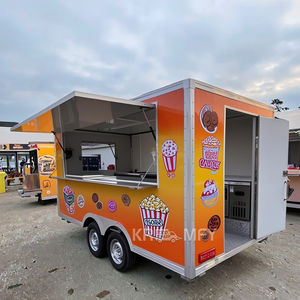Remorque mobile multifonctionnelle pour la vente de crème glacée et de restauration rapide, avec construction en fibre de verre, longue durée de vie - Product Image 1