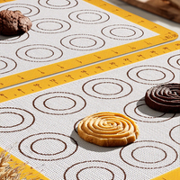 Tapis de cuisson en silicone 400*300*0.7mm, qualité alimentaire, antiadhésif, FDA LFGB, logo personnalisé, plaque de cuisson pour boulangerie, vente en gros OEM