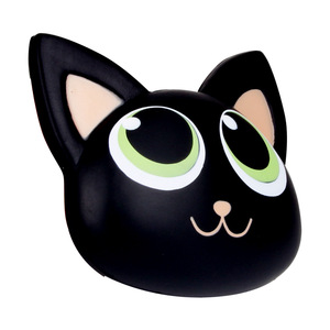 Black Cat Head Pu Foam Fidget Toy Slow <b>Rebound</b> For Kids 2 4 Years Unisex - Product Image 4