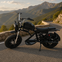 Moto électrique rétro à pneus larges avec plateforme de plancher pour un trajet urbain confortable – Approvisionnement en gros