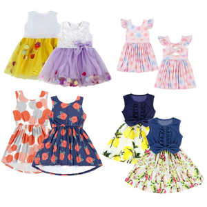 Robe longue de princesse féerique à volants et épaules dénudées pour bébé fille avec prix - Product Image 2