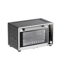 Four de comptoir multifonction en acier inoxydable à grande capacité avec contrôle numérique, four grille-pain électrique pour viande grillée et poulet rôti