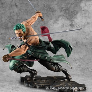 Action Figure Roronoa Zoro Sanzen Sekai di One Piece, Modello <span class=keywords><strong>Anime</strong></span> con Tre Spade in Posa, Regalo da Collezione Premium - Product Image 4