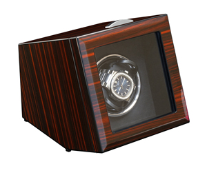 <span class=keywords><strong>Scatola</strong></span> Avvolgitore Automatico Singolo per <span class=keywords><strong>Orologi</strong></span> in Legno di Ebano di Lusso Personalizzata Sonny per Commercio all'Ingrosso - Product Image 5