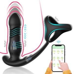 Control Remoto por Aplicación, Tapón Anal Retráctil de Tres Anillos para Hombres, Dispositivo de Masaje Vibrador para Masturbación, Juguete Sexual para Adultos - Product Image 6