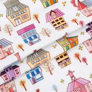 ผ้าไม้ไผ่เนื้อนุ่มสำหรับเดรสผ้าไหมพิมพ์ลายดิจิทัลผ้าไม้ไผ่รีไซเคิลออร์แกนิกแบบกำหนดเองสินค้าใหม่ - Product Image 4