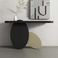 Console de contrôle moderne en bois, longue armoire en bois massif, meuble de présentation moderne pour salon