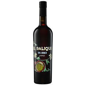 Fabriqué en Espagne EL PALIQUE DE JEREZ Vermouth 750ml Vin apéritif mi-sucré à servir avec une petite tranche de pomme - Product Image 1