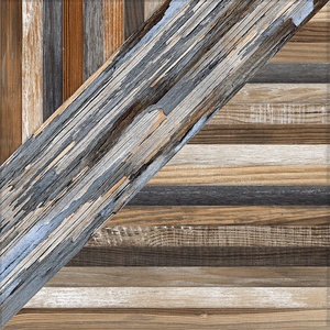 Baldosa de Porcelana con Diseño de Madera de Fresno Gris de 400x400 mm, Impresión Digital, Aspecto de Madera, para Uso en Exteriores - Product Image 3