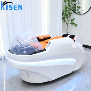 KISEN Electric Luxury Beauty Salon Furniture Head Spa Shampoo Chair <b>Bed</b> Hair Washing Chair Massage Head Spa Shampoo Chair <b>Bed</b> - Product Image 6
