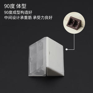 90-Degree Nylon <b>Plastic</b> <b>Corner</b> <b>Brackets</b> Connectors Shelf Supports for Wardrobe Cabinets Furniture Reinforcement Hardware - Product Image 3