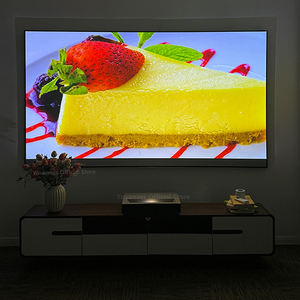 Écran de <span class=keywords><strong>projection</strong></span> à cadre fixe de 100, 120, 150 pouces, <span class=keywords><strong>gris</strong></span> diamant, 4K HD ALR, pour projecteurs à courte et longue portée - Product Image 3