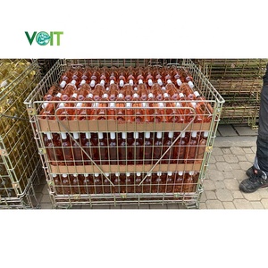 Paniers métalliques empilables pliables en treillis métallique pour stockage de bouteilles de vin pour la Bourgogne - Product Image 6