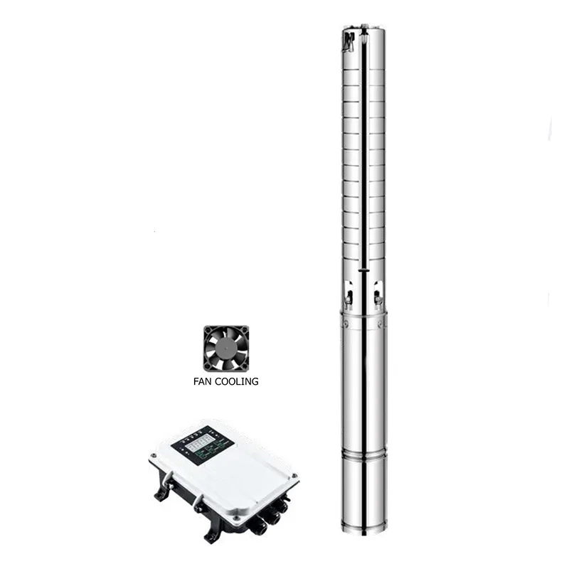 Low Price Golden Supplier 70 M Head Stainless Steel 2 Hp Dc Solar Submersible Deep Well Well Water Pump Of 1500W