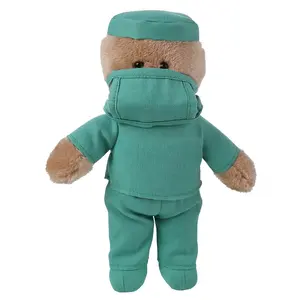 Bonito de pelúcia urso de pelúcia médico enfermeira presente do hospital para o paciente de pelúcia macia teddy bear