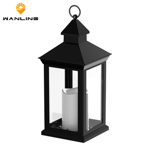 فانوس شموع زخرفي عتيق مع شمعة LED وامضة بدون لهب، فوانيس معلقة للزينة تعمل بالبطارية - Product Image 6